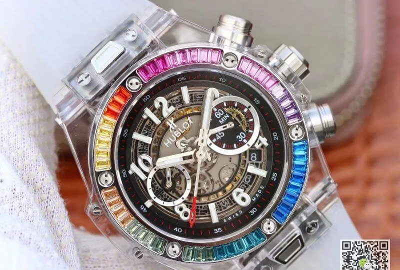 Hublot Big Bang Unico 411.JX.4802.RT Mechanical Watches 1:1 Best Edition Replica Watch Swiss ETA1242 Rubber Strap